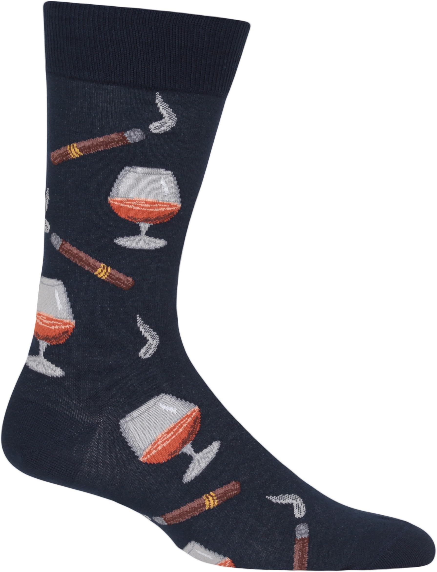 Men's Fun Cocktail Drinks Crew Socks - 1 Pair Pack - Happy Hour Cool & Funny Novelty Gifts