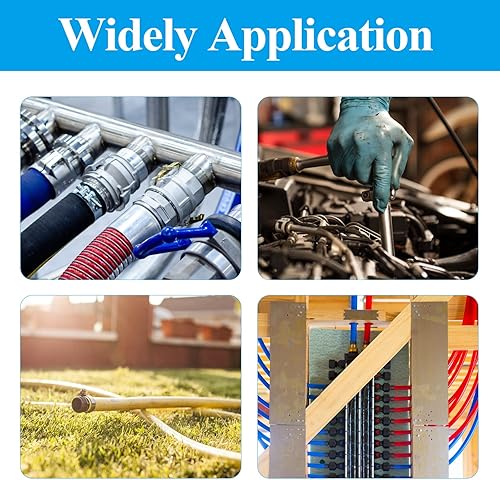 Miniatura 7 de WiseWater 120 abrazaderas de manguera de un solo oído de 34 pulgadas, anillo de abrazadera PEX de acero inoxidable 304 de 0.791-0.917in para