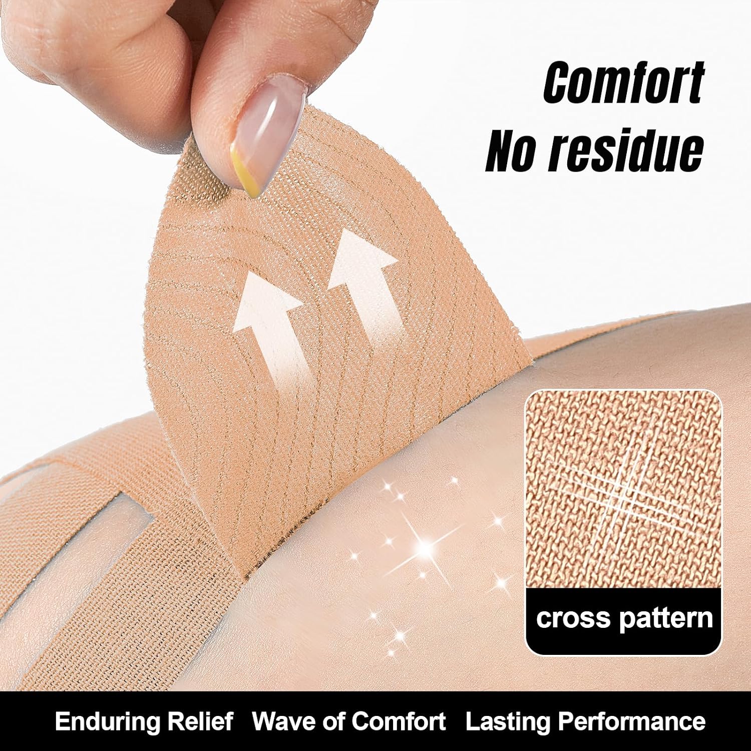 10 PCS Waterproof Kinesiology Tape for Shoulders/Knees,Precut Strips for Knee Pain Relief & Stability Support, Elastic Strong Adhesive Athletic Tape, Latex-Free Hypoallergenic... 6 10 PCS Waterproof Kinesiology Tape for Shoulders/Knees,Precut Strips for Knee Pain Relief & Stability Support, Elastic Strong Adhesive Athletic Tape, Latex-Free Hypoallergenic... - Image 4