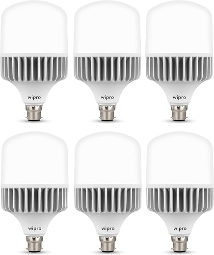 wipro Garnet 30W LED Bulb for Home &amp; Office |Cool Day White (6500K) | B22 Base|220 degree Light coverage |4Kv Surge Protec...