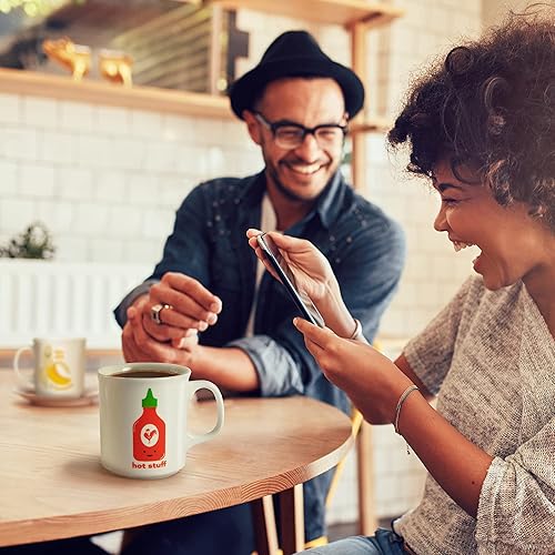 Miniatura 4 de Genuine Fred SAY ANYTHING MUG, taza de café de 16 onzas, Hot Stuff