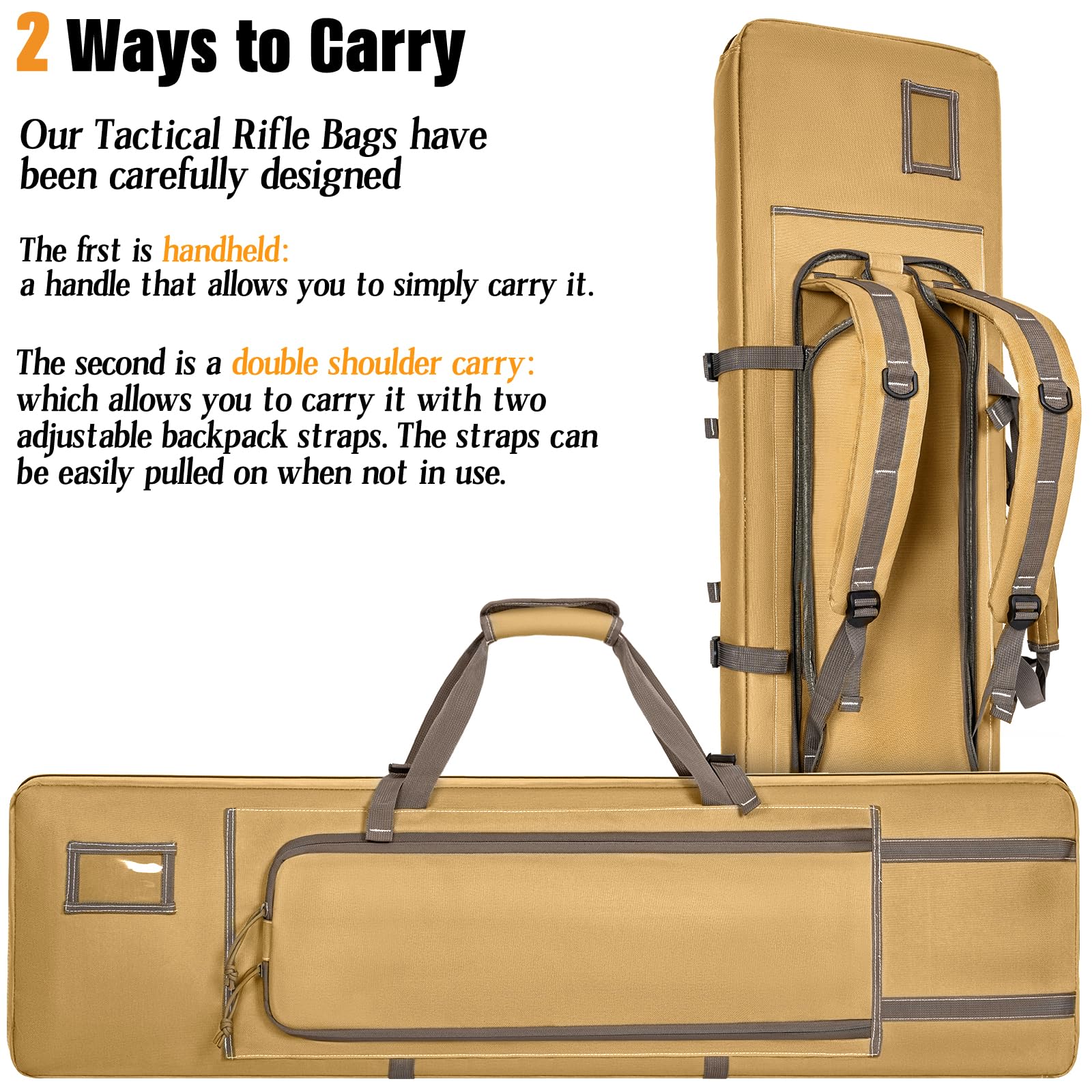 Tenzing Rifle Case Snapklik.com : TORIBIO Double Rifle Case Soft Bag 34