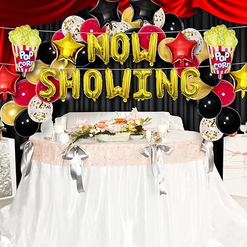 Miniatura 5 de Decoraciones de fiesta de Hollywood - Suministros de noche de cine y decoración de teatro para despedida de soltera y fiestas de cumpleaños