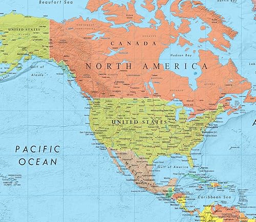 Miniatura 3 de Rand McNally set de mapas de Estados Unidos y planisferio para pared Laminado enrollado