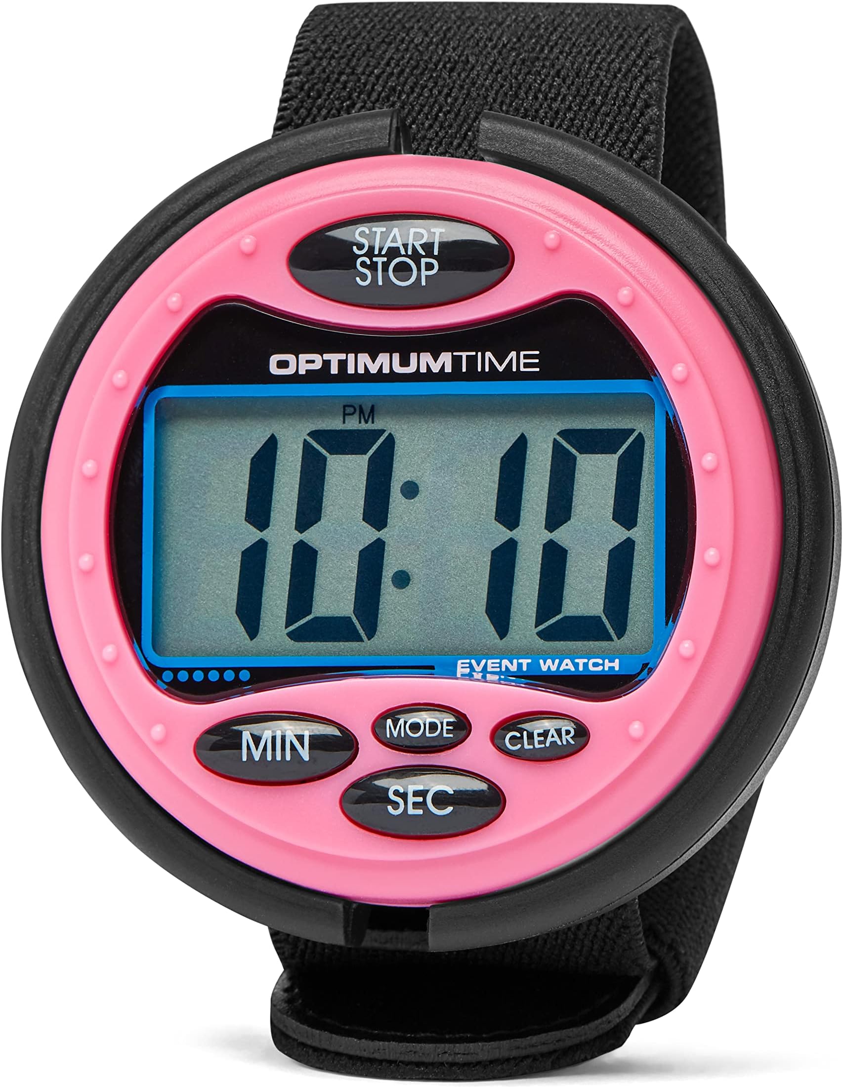 Optimum Time OE Series 3 Equestrian Event Watch - Pink - Unisex - Countdown from programmable time with alarm at zero