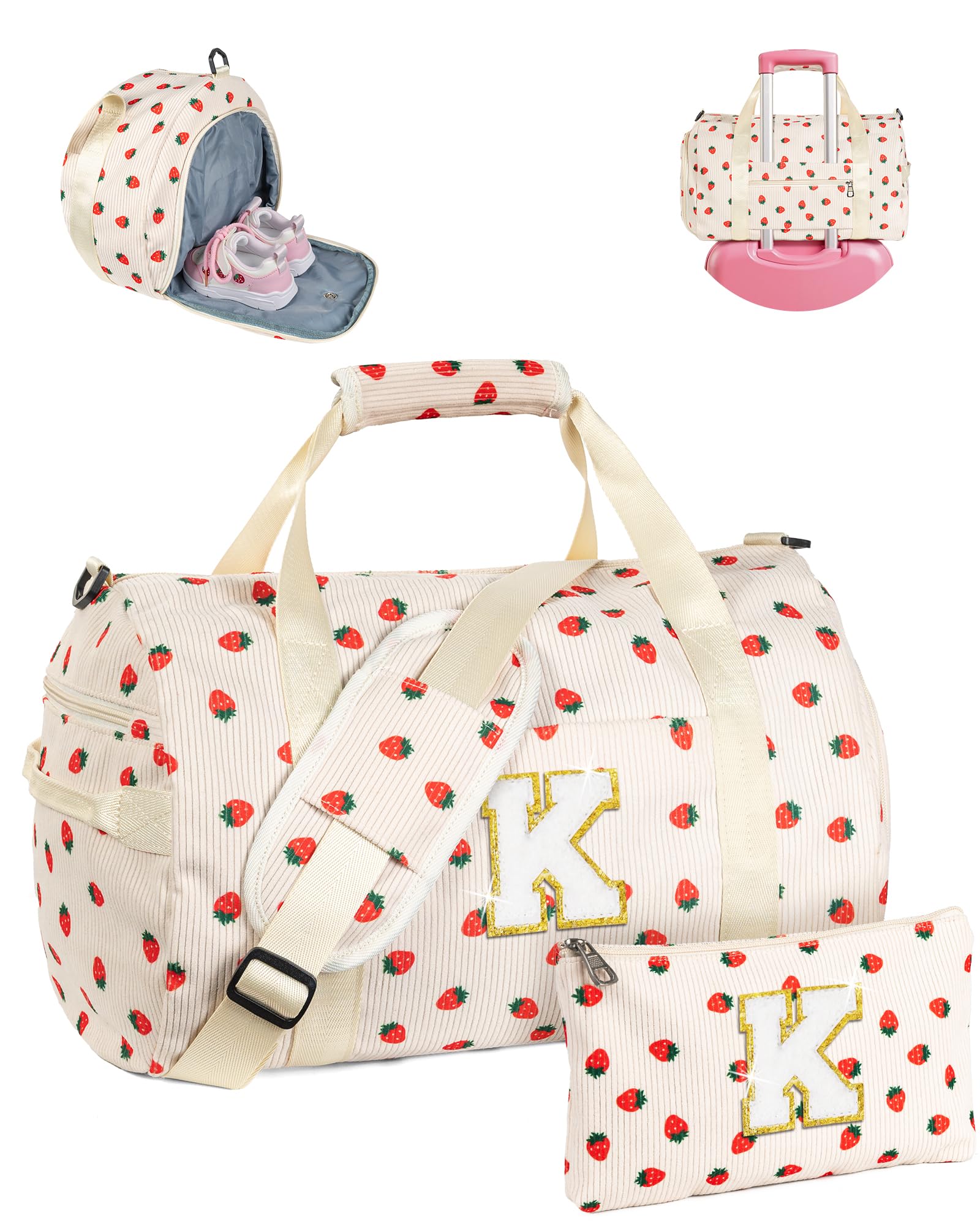 Vogewood Teen Girl Gift Trendy Stuff, Girls Gym Bag, Birthday Gift for Girl, Beige, S, K