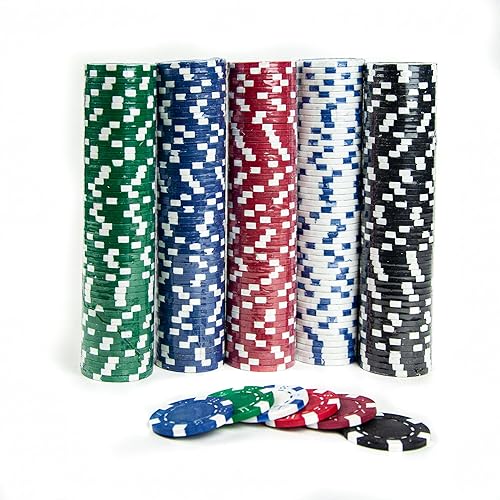 Miniatura 3 de Tradeopia Juego de póquer de 300 piezas premium con funda de transporte de aluminio, incluye fichas de póquer, 1 ficha de distribuidor, 2 barajas de