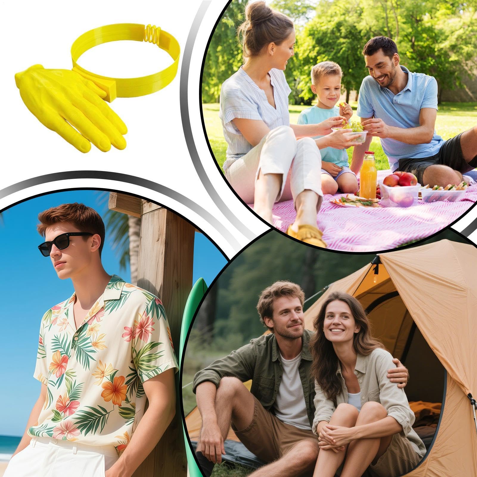 Visera Solar en Forma de Mano, Sombrero Sol Divertido Impreso 3D, Novedad Visera de Golf Manos Libres con Correa Ajustable, para Fotos, Verano en la Playa y Viajes — view 5