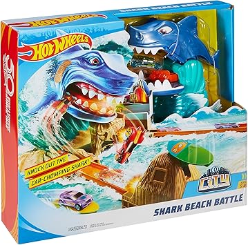 Hot Wheels HOT Wheels City Shark Beach Battle Play Set Multicolor