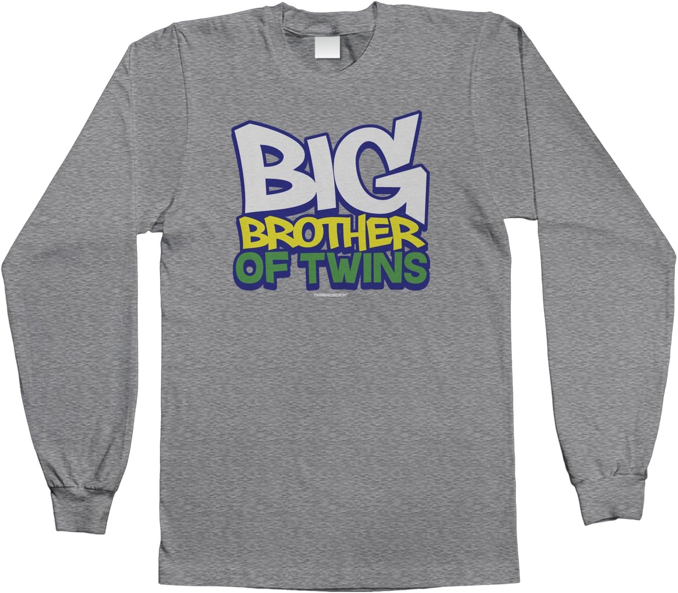 Threadrock Big Boys' Big Brother of Twins Youth Long Sleeve T-Shirt