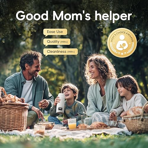 Miniatura 9 de Calentador de leche portátil para viajes, calentador de biberones desmontable para leche materna, función de ebullición y calentamiento rápido,