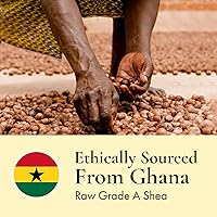 Vista 8 de HalalEveryDay Manteca de karité africana cruda de Ghana, manteca de karité amarilla 100% pura sin refinar de grado A para piel y cabello, crema