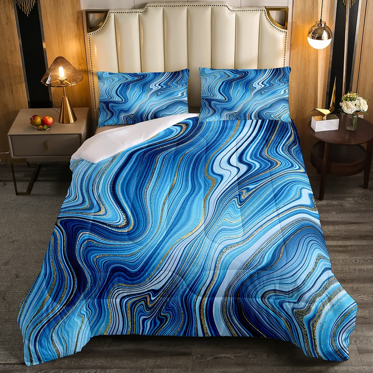 Set Biancheria Letto Singolo In Microfibra - Trapunta Ultrasuoni Reversibile Con Motivo Geometrico, 1 Federa, Leggera Per Tutte Le Stagioni