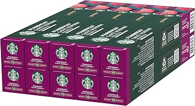 STARBUCKS Caffè Verona by Nespresso Caffè, 10 Packs of 10 Capsules (100 Nespresso Compatible Capsules)