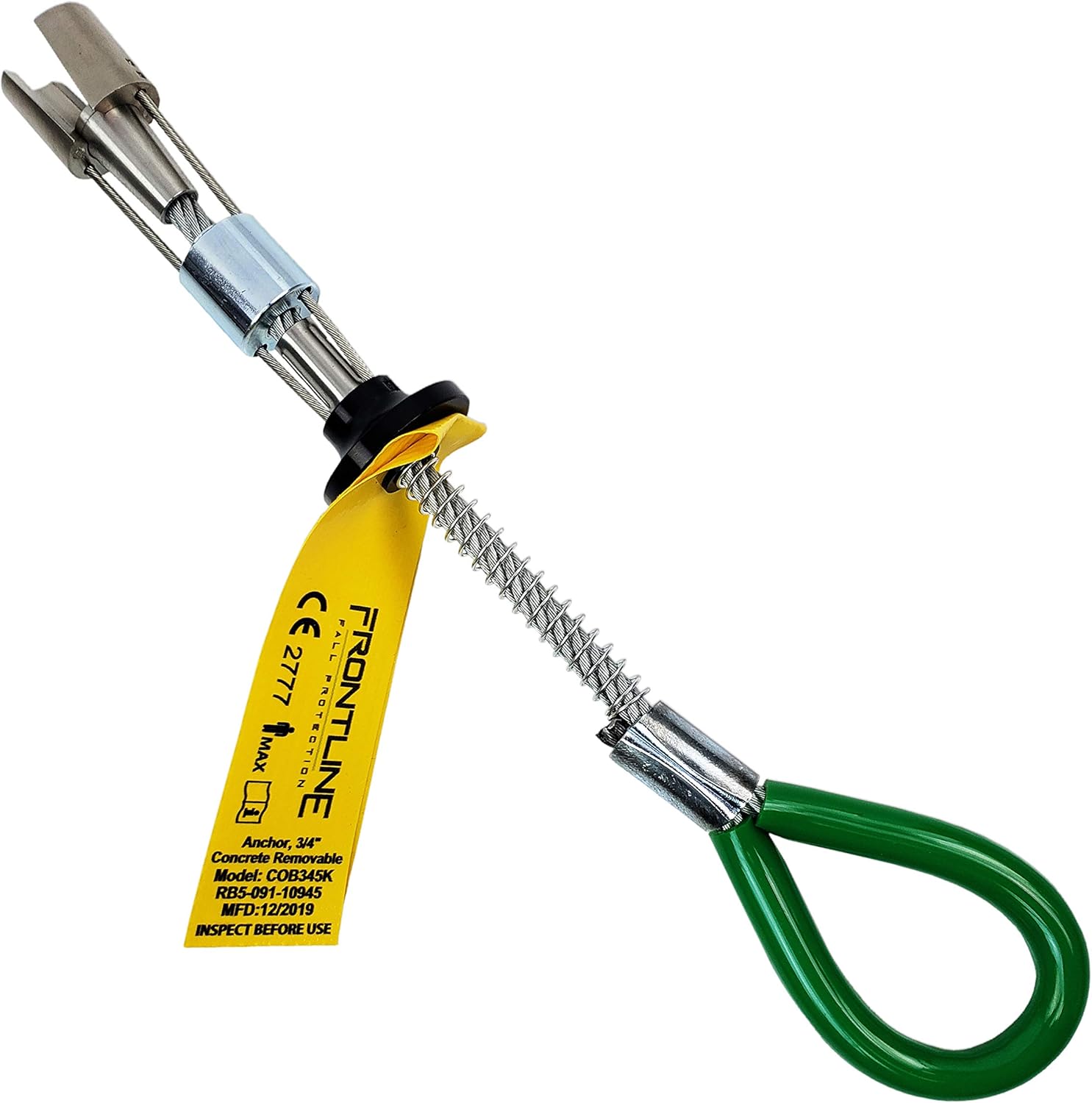 Frontline COB345K Reusable 5K Concrete & Steel Anchor Bolt - Removable Trigger, OSHA/ANSI Compliant, Made in USA