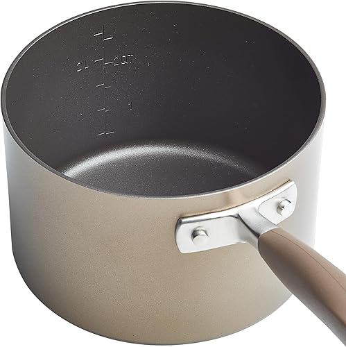 Miniatura 11 de Anolon Advanced Home - Juego de ollas y sartenes antiadherentes anodizados duros, 9 piezas, color bronce