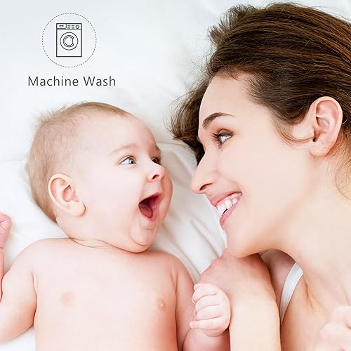 Miniatura 6 de SWEET DOLPHIN - Paquete de 12 baberos de muselina, grandes, 100% algodón, esenciales, extra absorbentes, suaves, para escupir leche de recién