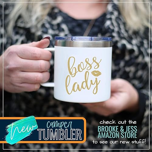 Miniatura 6 de Vasos lindos, divertidos y únicos para mujeres.  Vaso de acero inoxidable de doble pared de 20 onzas.  Gran regalo para mujeres, jefes, compañeras