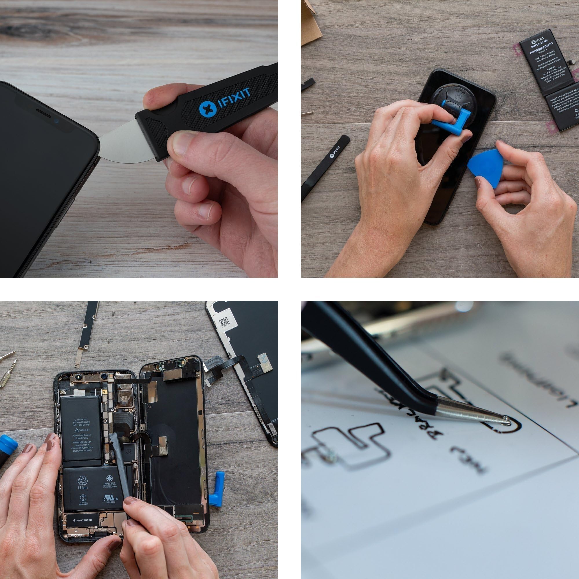 iFixit Essential Electronics Toolkit, kit outils avec tournevis, 16 embouts (4 mm) & outils pour ouvrir, réparation électronique