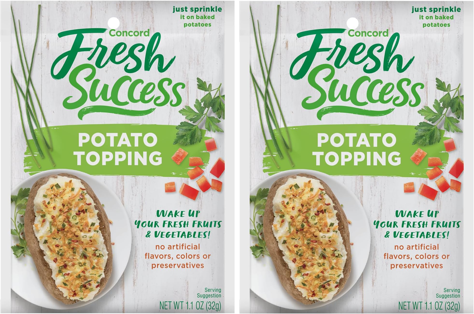 Concord Foods Potato Topping 2 of 1.1oz pkgs