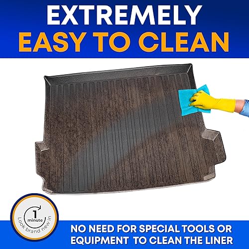 Miniatura 4 de Forro de carga prémium para BMW X3 2011-2017, 100% de protección, tapete de carga de ajuste personalizado, tapete de carga negro fácil de lavar y