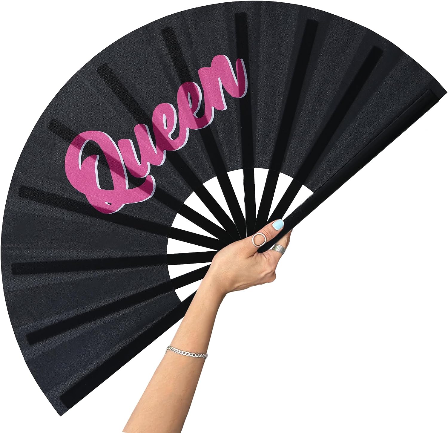 Large Folding Fans-Hand Fan Popping Fan for Line Dancing Clacking Fans for Boots On The Ground Dance, Party,Concert,Outdoor,Decoration (Money Dollars)