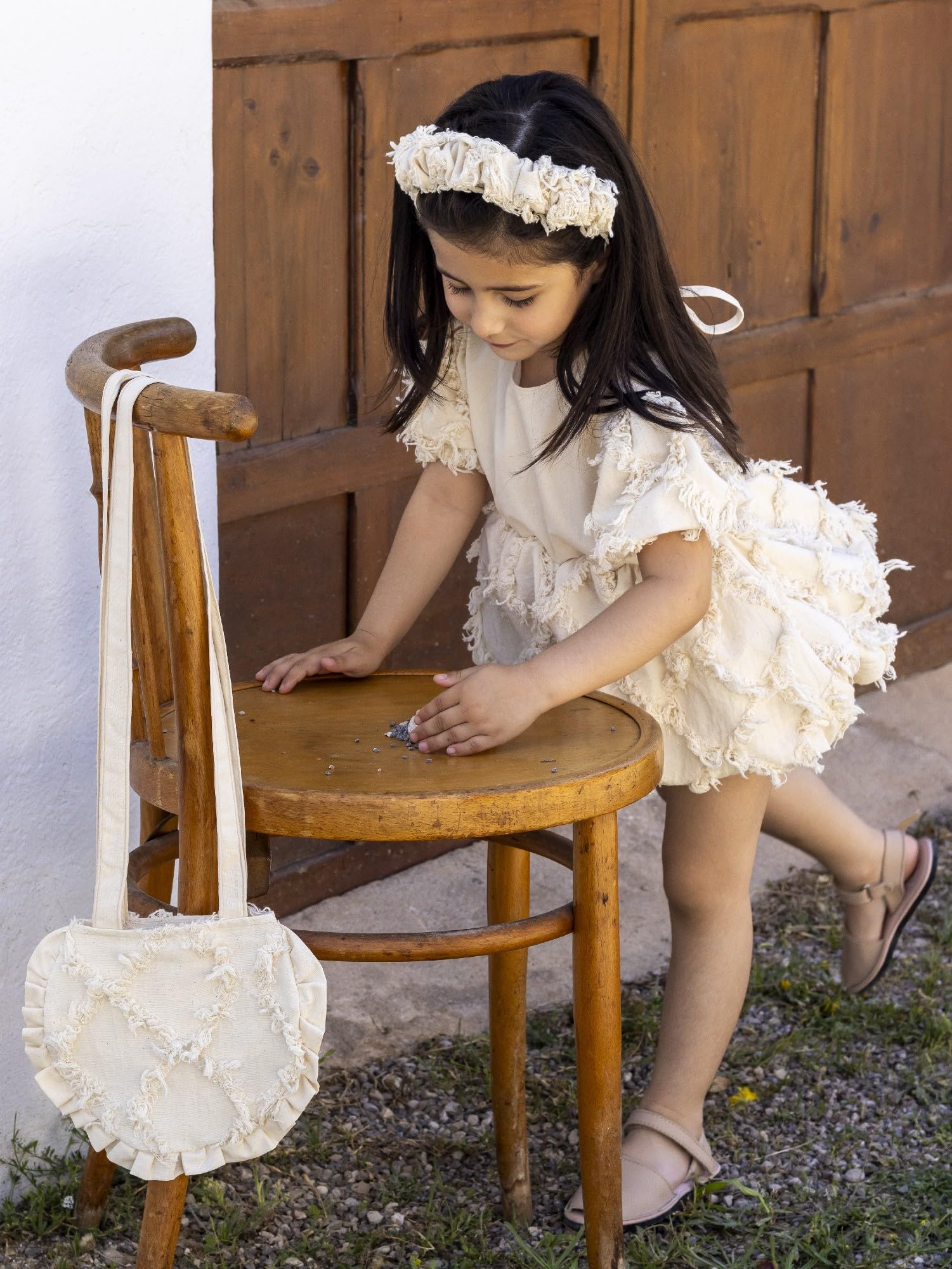 V Vestido Wheat