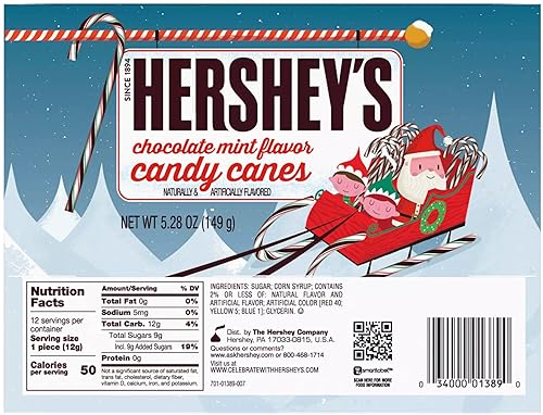 Miniatura 2 de Hershey's Bastones de caramelo - Chocolate Menta - 12 unidades