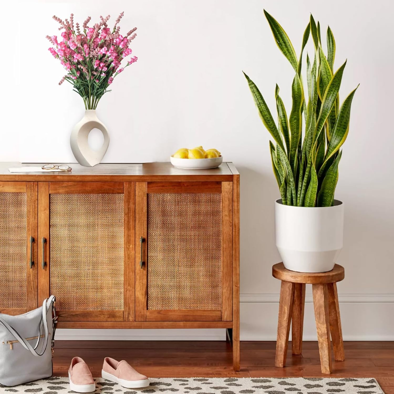 TEMPUS 10Pcs Artificial Flower Bulk Spring/Summer Flowers Wedding Party Vase Bouquet Floral Arrangement Home Decor Indoor Decor(Pink) - Image 6