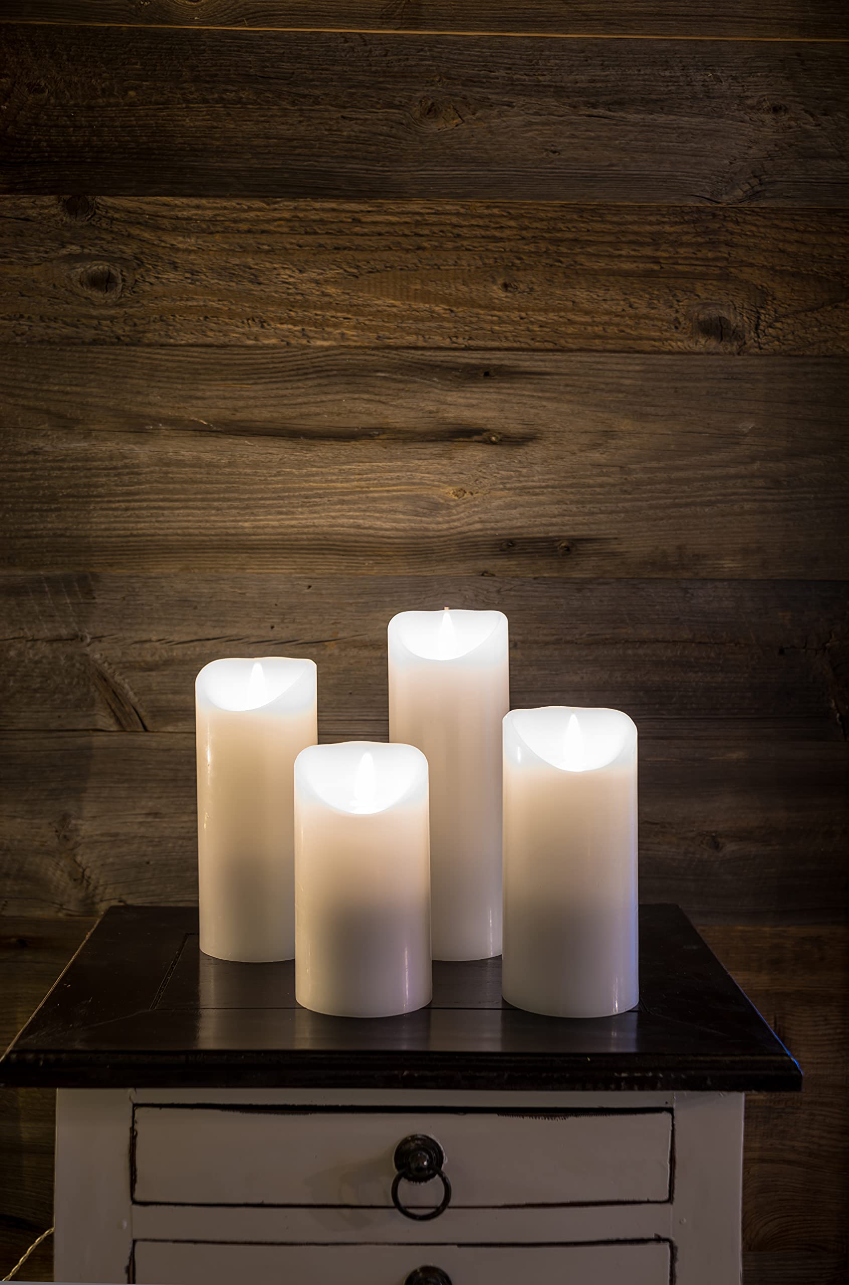 Konstsmide Velas LED De Cera Real, 2 Unidades, Color Crema, Con