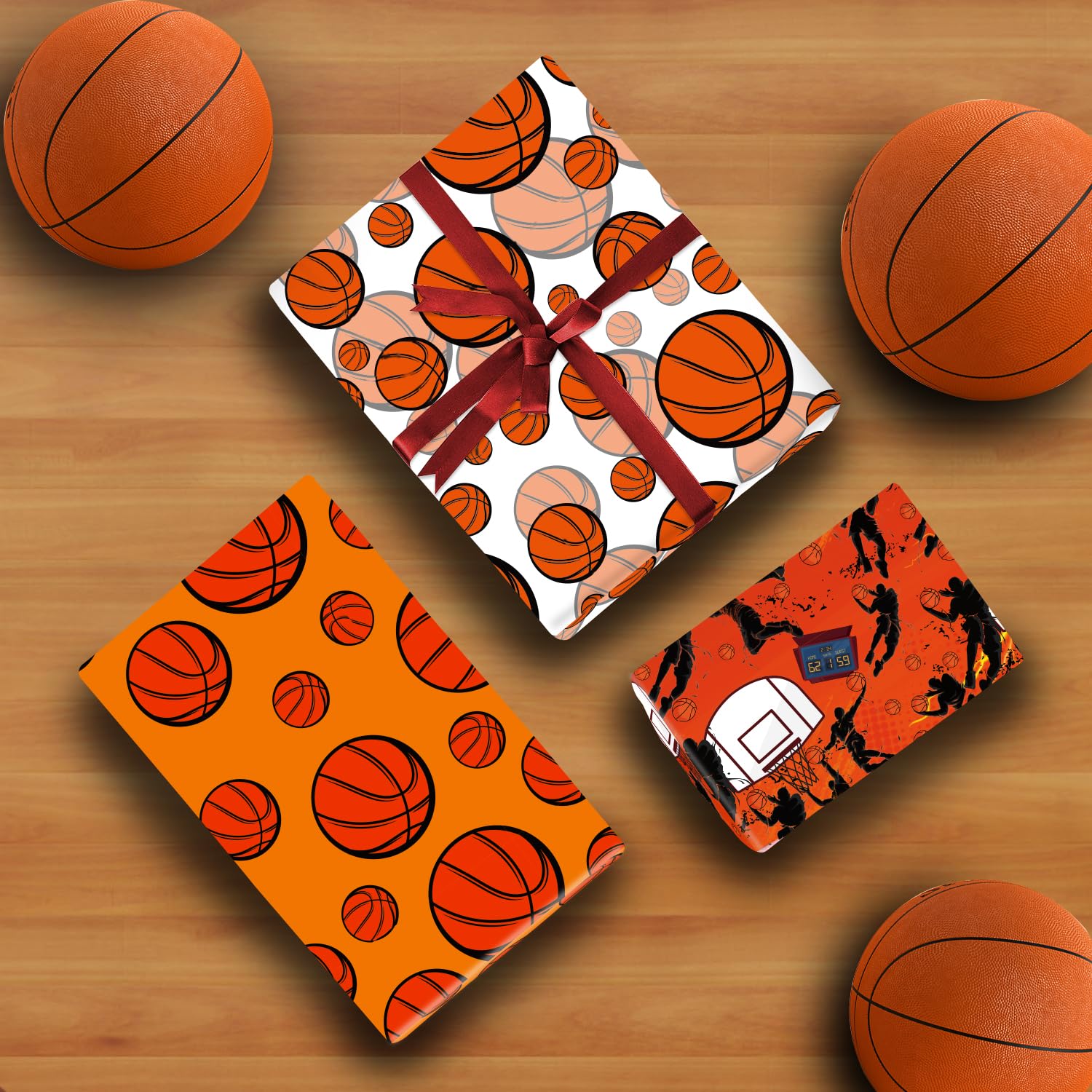 Papel De Regalo De Camiones De Bomberos Rojos Y Auto De Policía Sobre Azul Para Niños, Hombres, Niños, Fiesta De Cumpleaños, Baby Shower, Vacaciones, Navidad, Papel De Regalo, Plegado Plano De