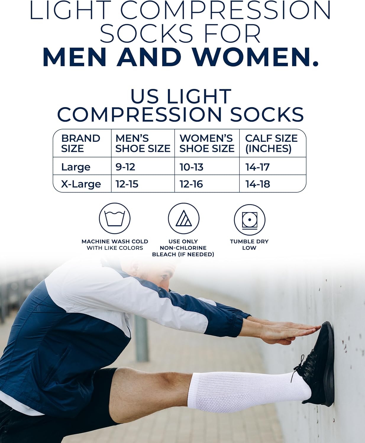 Pembrook Light Compression Socks for Men & Women - 3 Pairs | 8-15 mmhg Compression Dress Socks for Men | Support Socks - Image 6