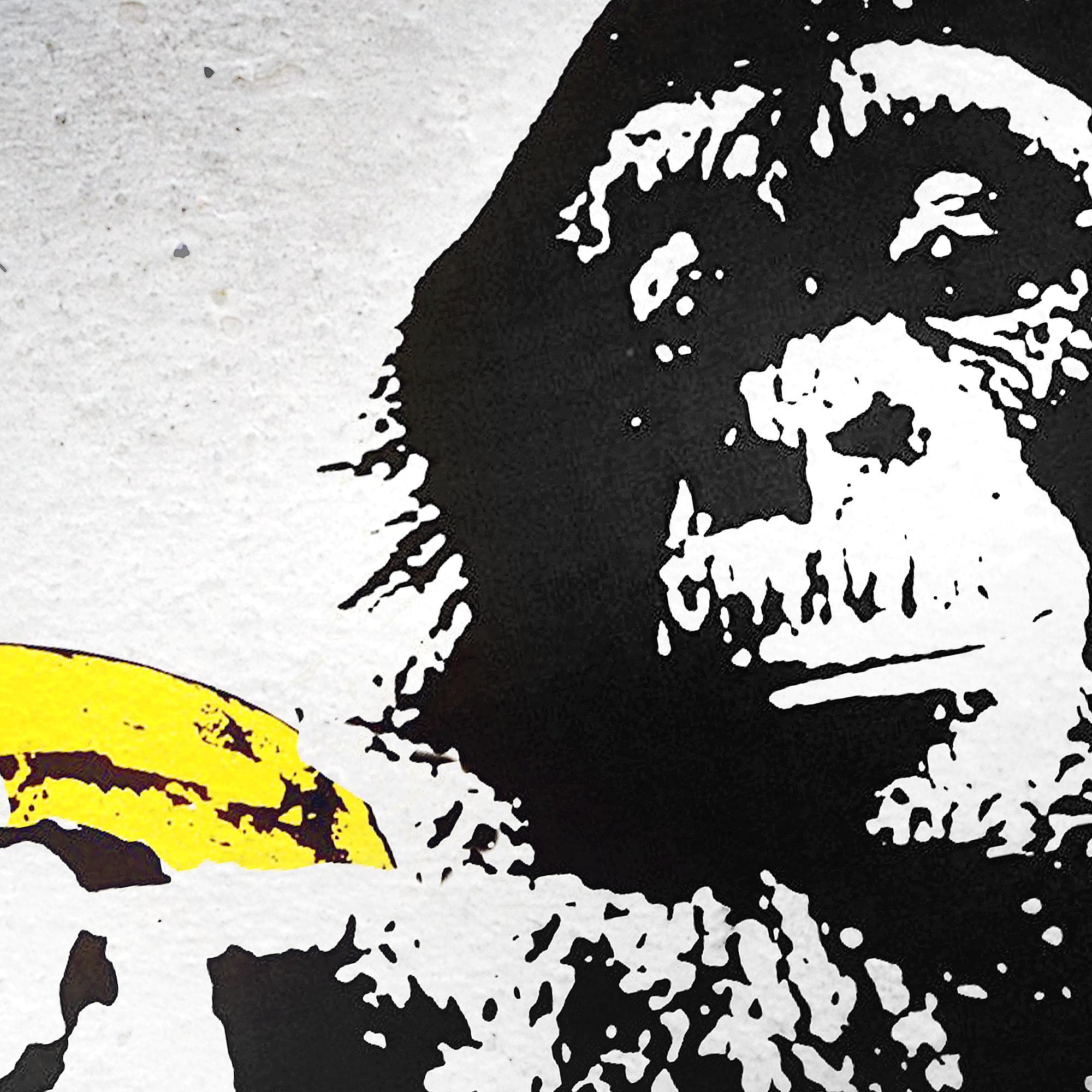 Novart Wandbilder Banksy Collage - KOMPLETT AUFHÄNGFERTIG - Street Art Wohnzimmer Büro - 7 Moderne Mood-Bilder - N013571a