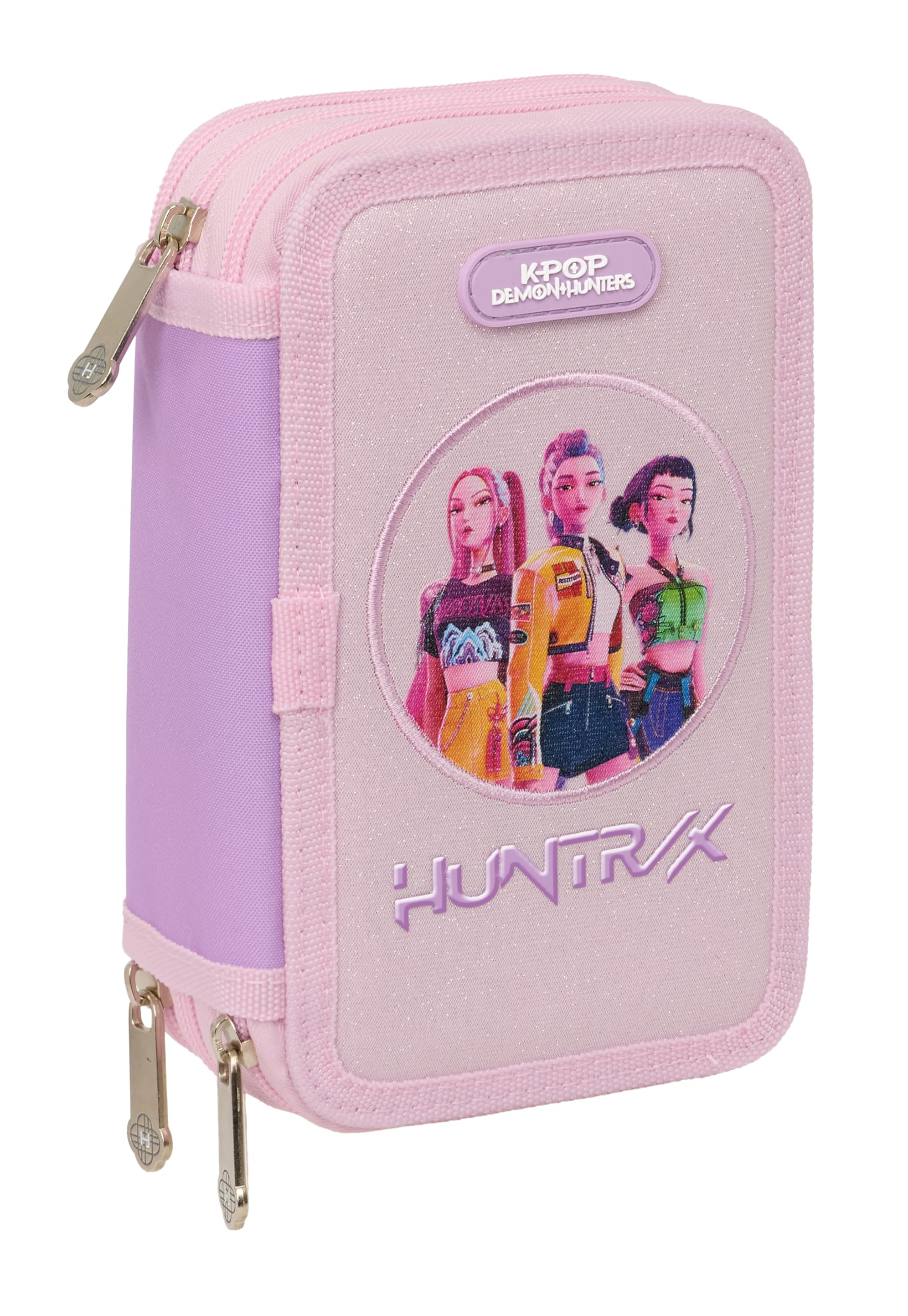 K-POP Demon Hunters – ICONIC – School Pencil Case with 37 Tools Included, Children's Case, Ideal for Children from 5 to 14 Years, Comfortable and Versatile, Resistance, 12.5 x 5.5 x 19.5 cm