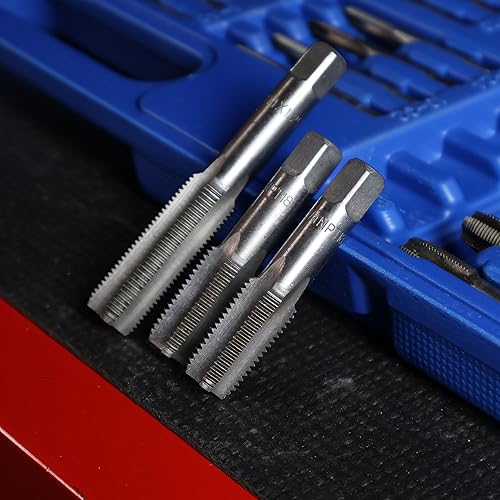 Miniatura 5 de ABN Juego de llaves y troqueles grandes estándar  110 piezas de perno y tubo SAE para roscar