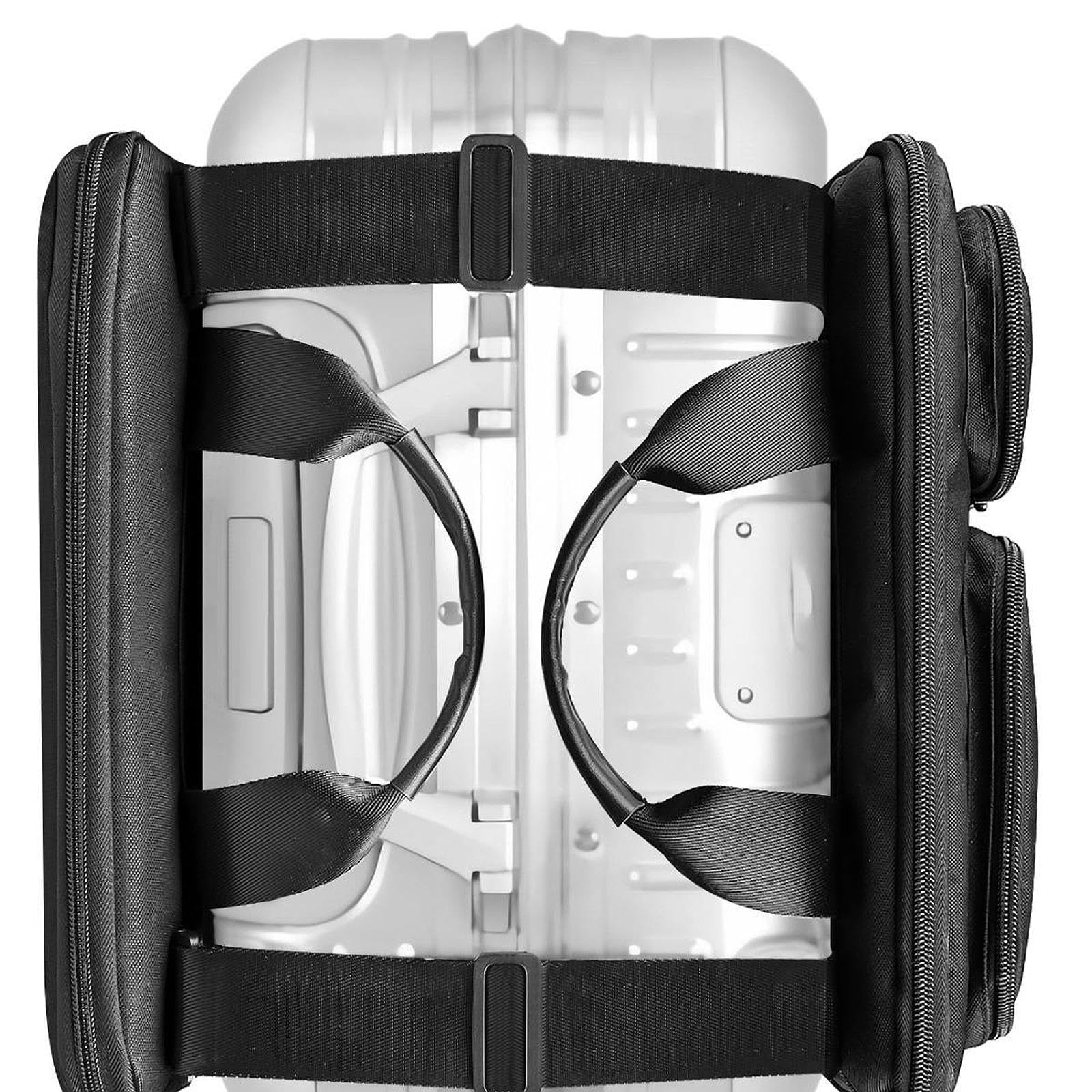 Organizer per valigie con gancio a sgancio rapido, borsa portaoggetti con tasche, accessori da viaggio portatili per le vacanze, Nero , Bagagli