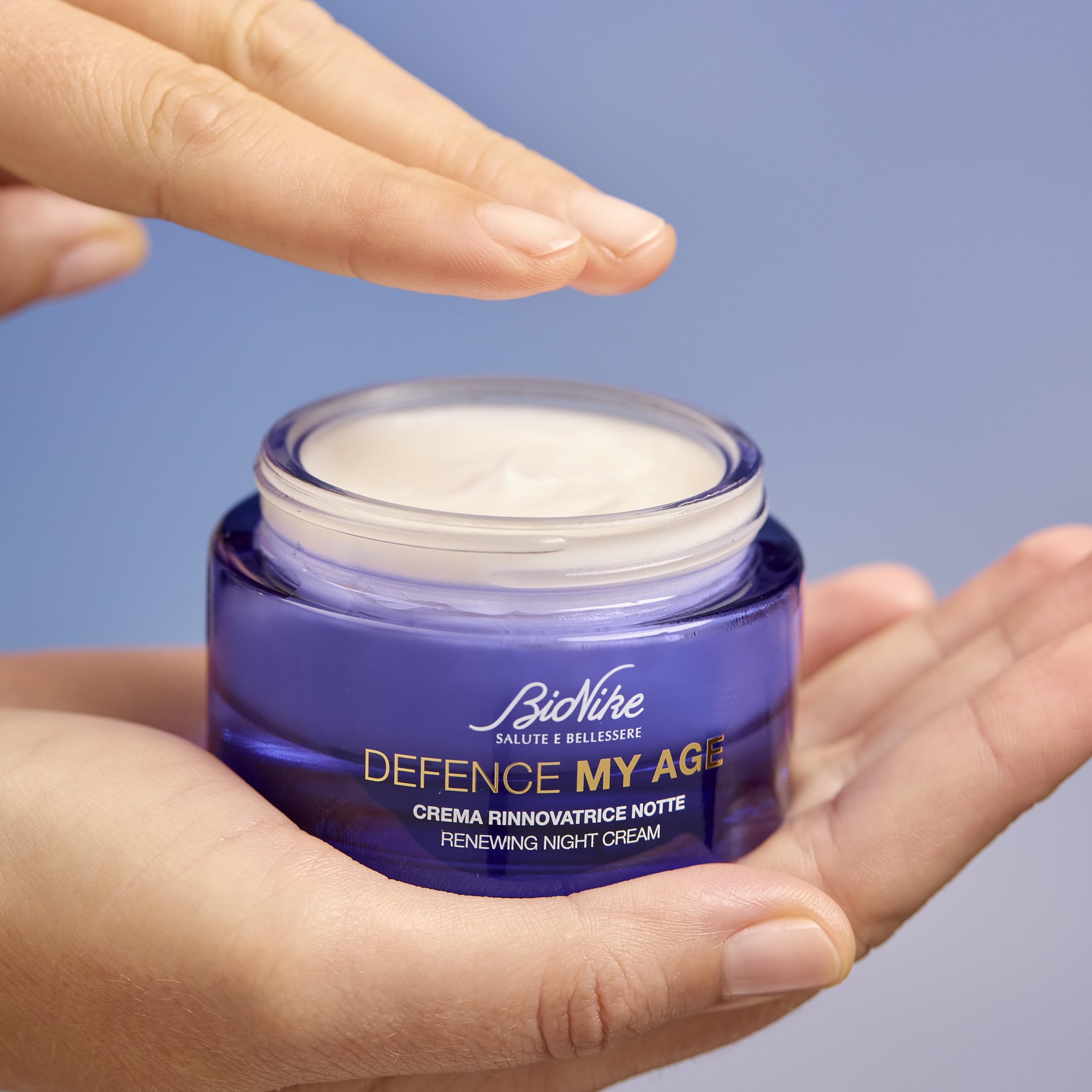 Bionike Defence My Age - Crema Rinnovatrice Viso Notte Anti Age con Burro di Karitè, Nutre e Rafforza la Pelle, Contrasta Secchezza e Invecchiamento, Dona Tonicità e Luminosità, 50 ml