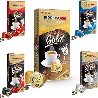 Espressomm  Premium Kar k Al minyum Kaps l Kahve 10 Adet - Nespresso  Uyumlu*