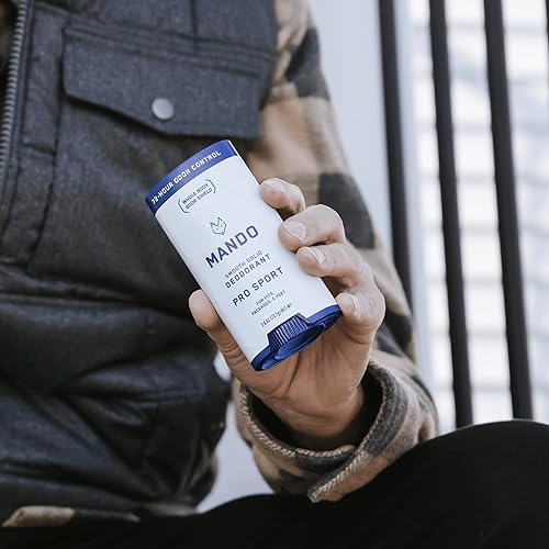 Miniatura 6 de Mando Desodorante de cuerpo entero para hombres, barra lisa y sólida, control de olores de 72 horas, sin aluminio, sin bicarbonato de sodio, seguro