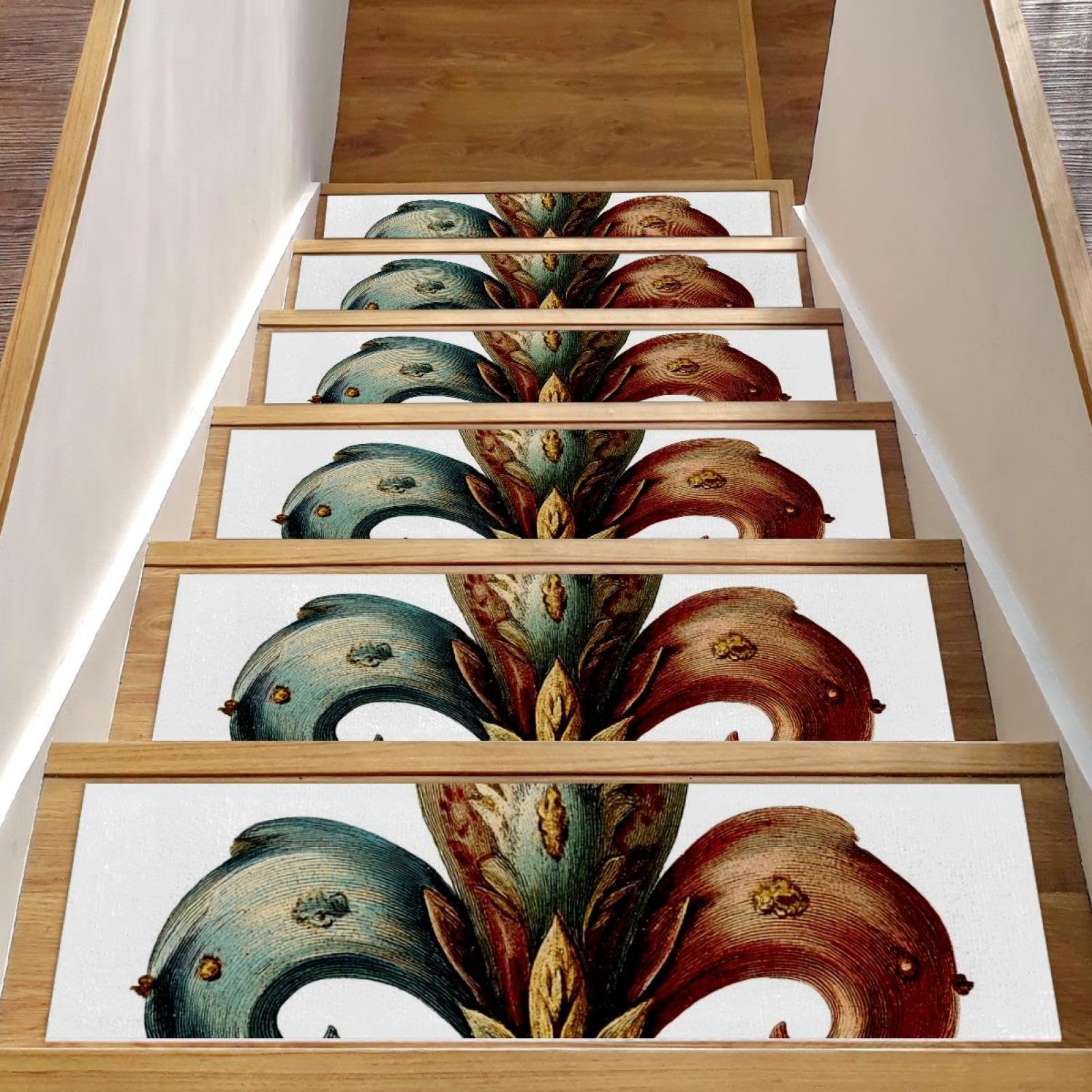 Tapis d'escalier antidérapants 20x76 cm lot de 15 protection escalier intérieur