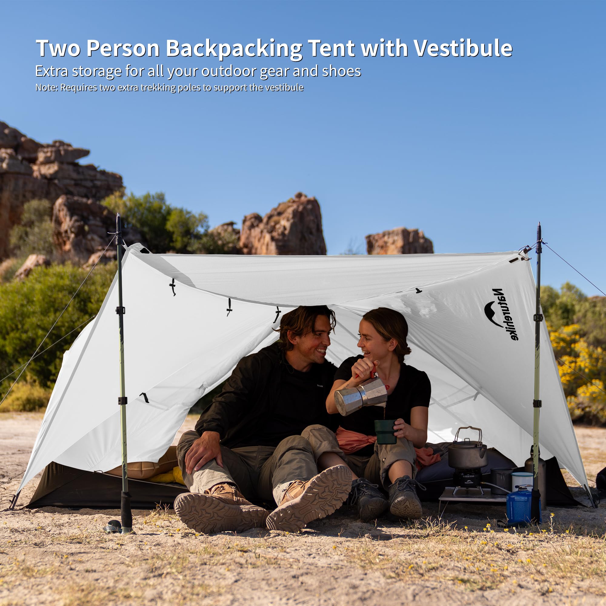 Naturehike Mongar Pro Tenda ultraleggera 3-4 stagioni 1-2-3 persone impermeabile antivento campeggio
