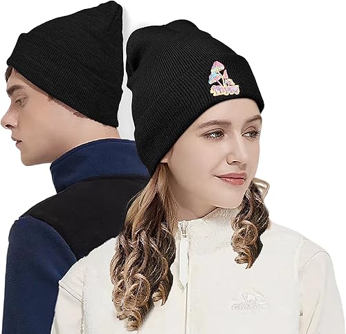 Miniatura 5 de Giabmiag Embroidery Beanies Knit Hats for Women Men Funny Winter Acrylic Beanie Warm Skull Cap
