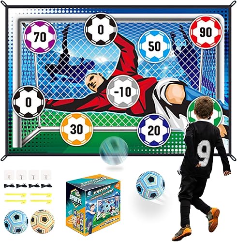 JHHJIFY Juego de alfombrillas de juego de pelota de fútbol, pelota de fútbol para interiores, juego de fiesta de lanzamiento, juguetes deportivos y
