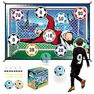 Soccer Ball Game Mat Set, Sticky Soccer Ball Indoor Target Toss Party Game, Sports Toys and Gift for Kids Boys Girls for 3 4 5 6 7 8 Year Old Boy Toys Birthday