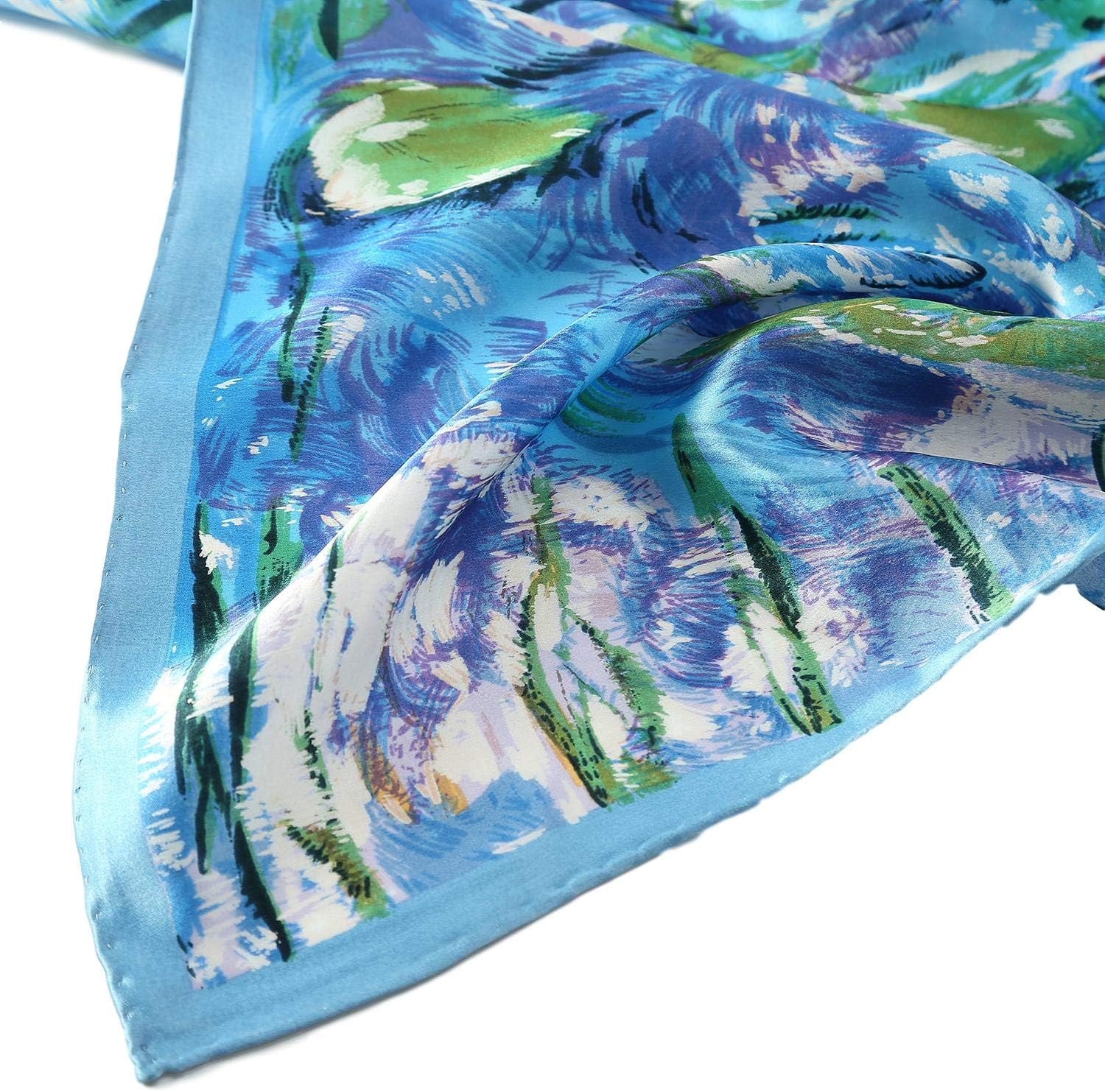 Long Charmeuse Silk Scarf Classic Art Print - Image 4