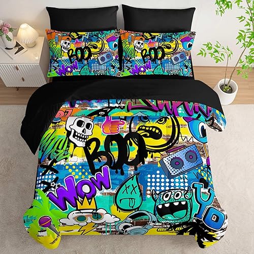 Vista 21 de AILONEN Juego de edredón con estampado de leopardo y rosas para niñas, mujeres, parejas, amantes, 7 piezas en una bolsa, tamaño completo, con Rose3