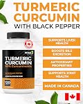 RENEW ACTIVES Turmeric Curcumin – Ultra Potentiel 95% Curcuminoides avec BioPerine Poivre noir pour absorption maximale – Soutient la santé, la mobilité, la digestion & Foie – Fabriqué au Canada – 120 Capsules