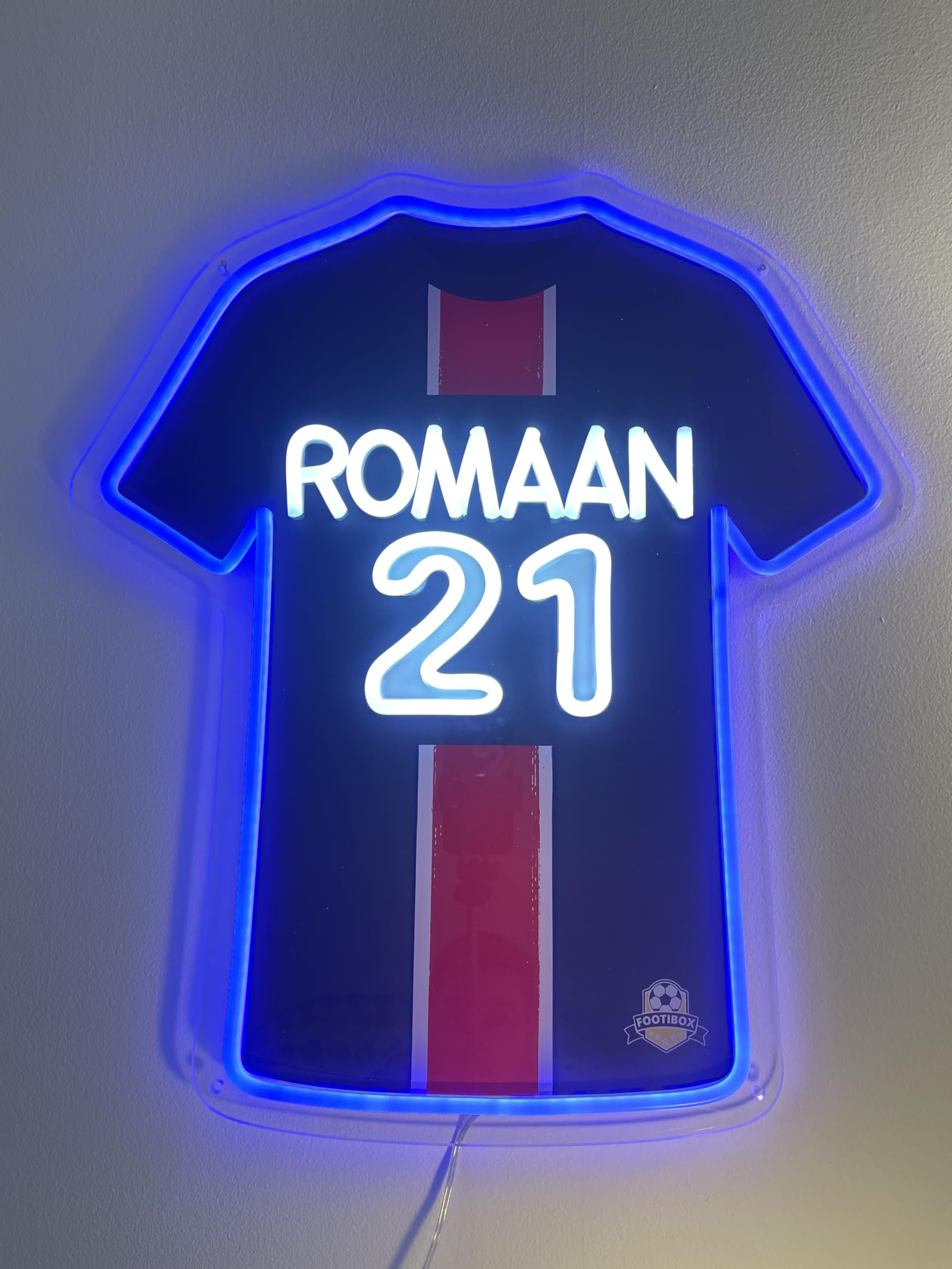 Lampe Murale Led À Piles - Modèle Ballon De Foot - Veilleuse Déco En