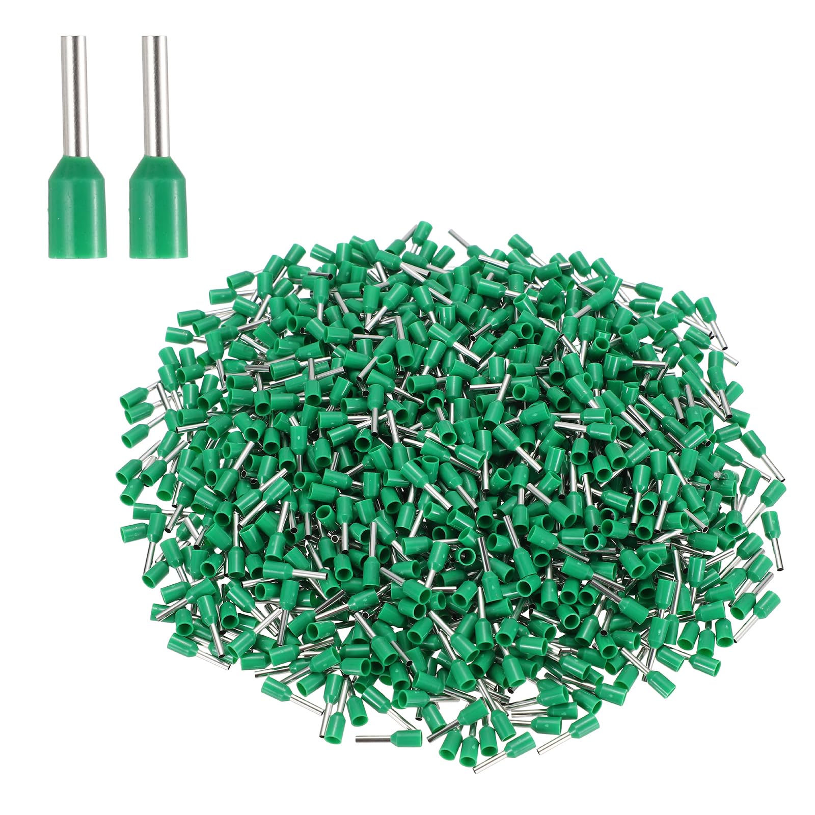 Embouts de câblage AWG18 en cuivre VE10-08 vert pour système électrique