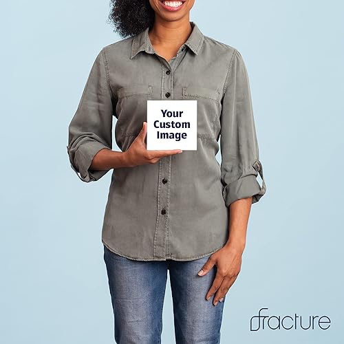 Miniatura 2 de Fracture Impresión fotográfica de vidrio personalizada, 5 x 5 pulgadas, carga tu imagen, cuadrado pequeño